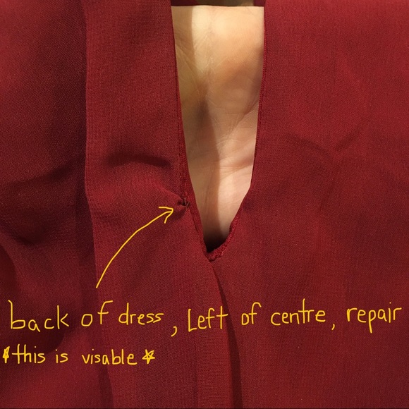 Angie dressy burgundy romper in size medium - Picture 10 of 12